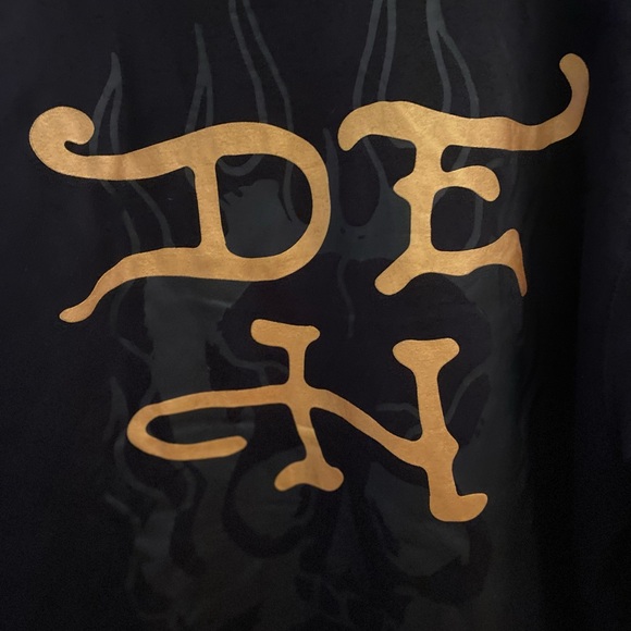 Ed Hardy Hoodie Mens Extra Large Eagle Snake Skull Flame Y2K Punk Black NWT - Picture 9 of 10